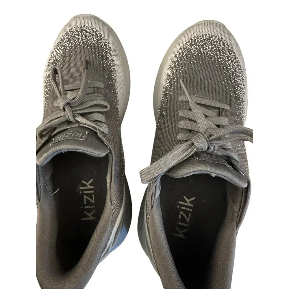 Kizik Athens Hands free Sneakers Carbon Grey‎ Mens 7.5 Womens 9